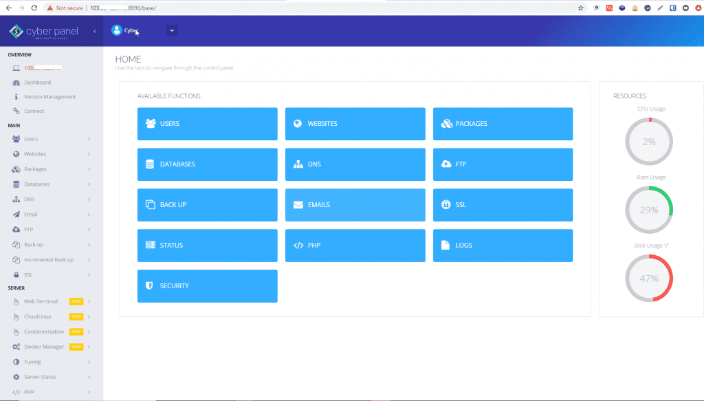 cyberpanel seo hai phong 2